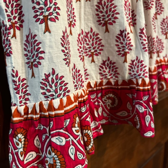 THML Floral/Tree Embroidered Frilly Top - Picture 5 of 7